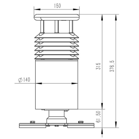 小型车载自动气象站尺寸图